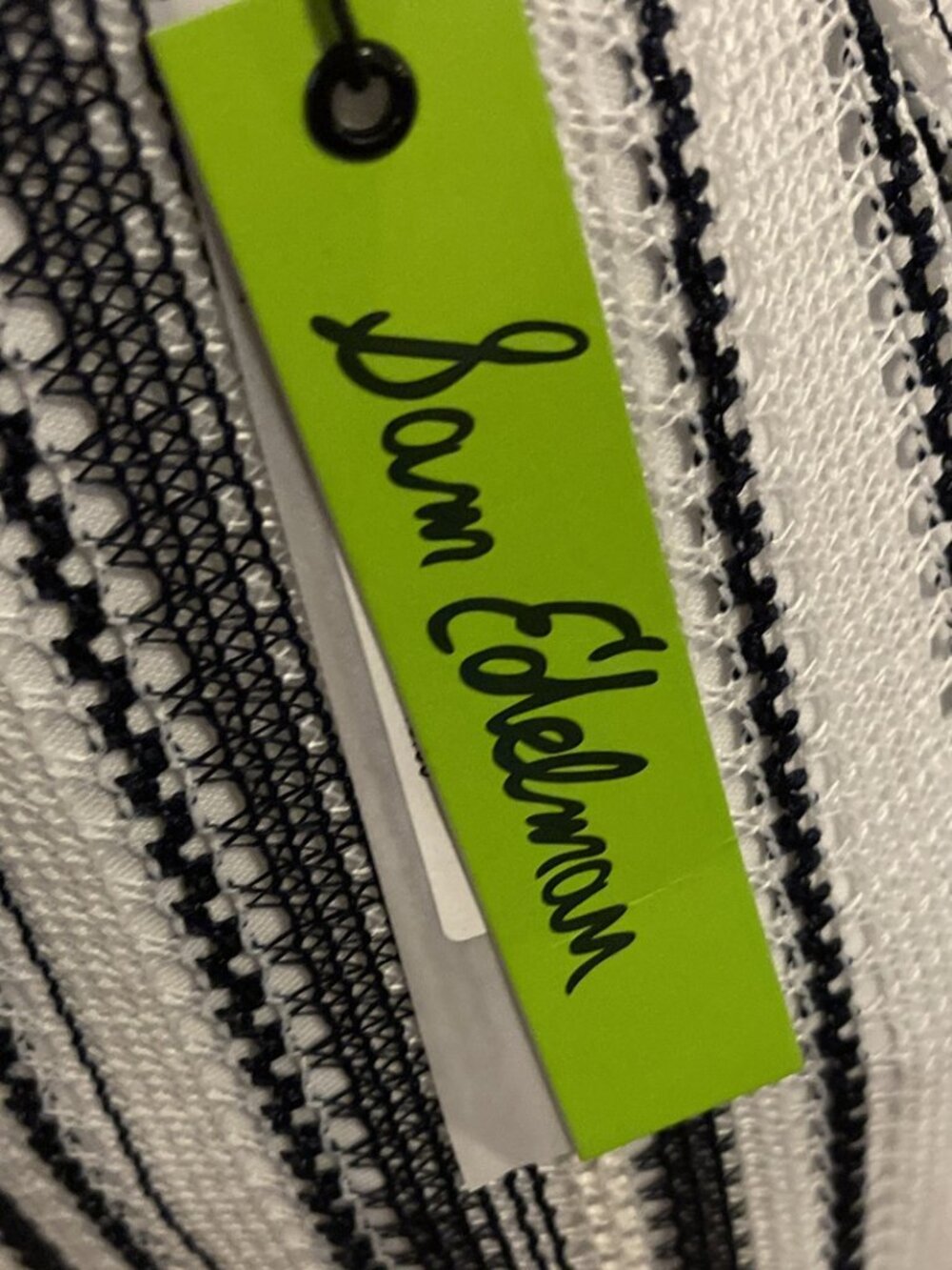 Sam Edelman Stripe Midi Dress NCWT Sleeveless Tie Waist Summer Resort Women L - Picture 6 of 7